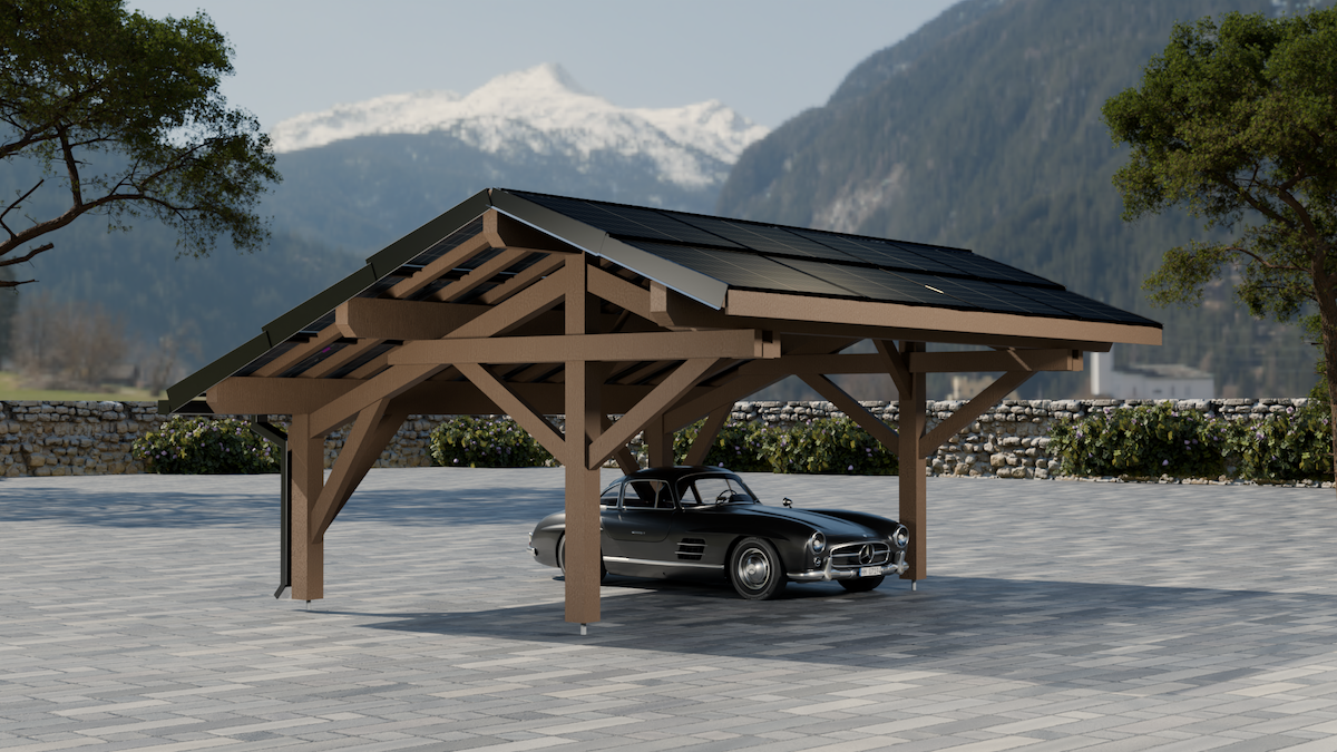 Semi-dual carport