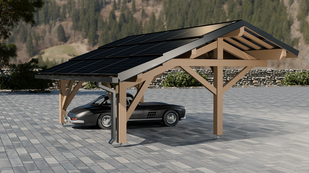 Semi-dual carport