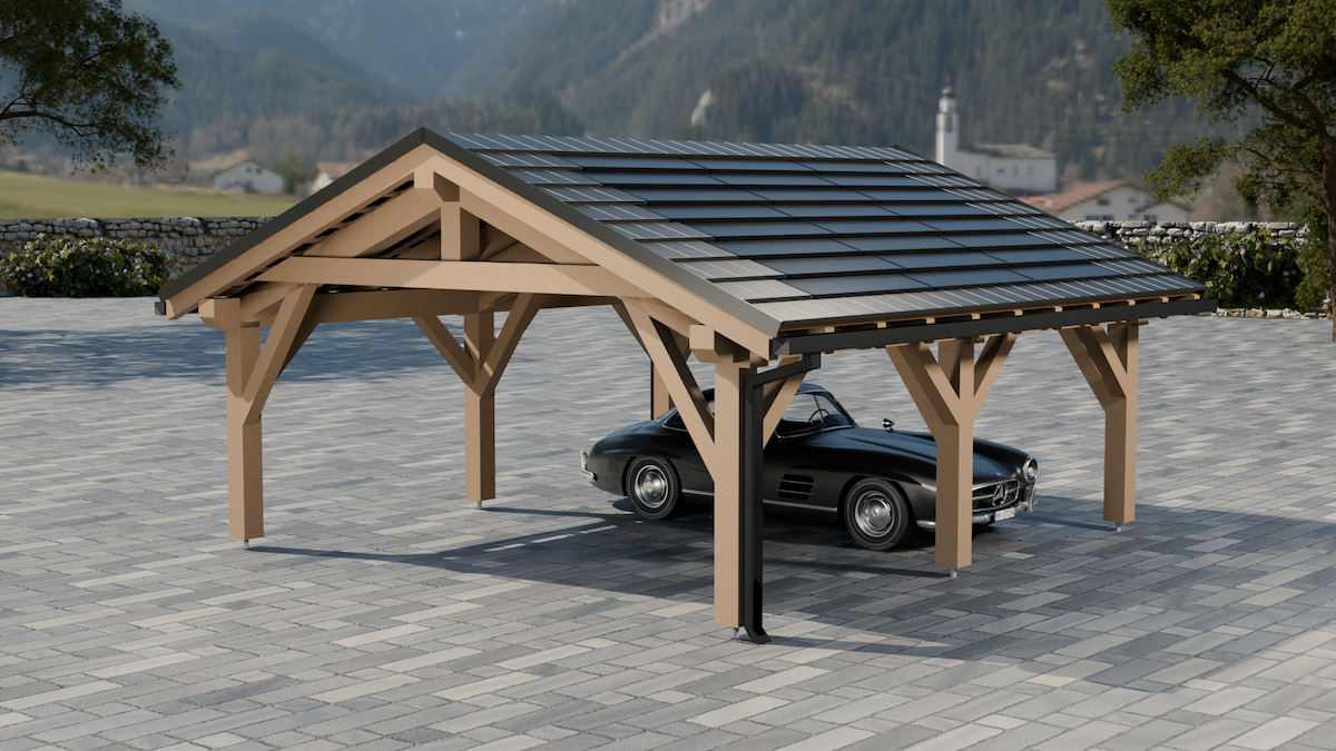 Dual-sided carport