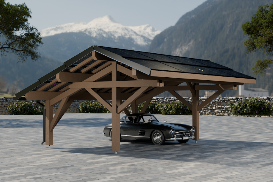 Semi-dual carport